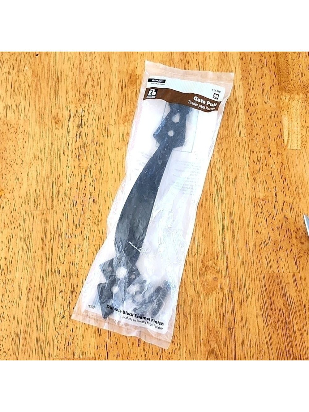 Black Gate Pull Durable Enamel Finish Fence Door Handle NEW 12 inch - Picture 2 of 10